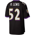 B.Ravens #52 Ray Lewis  Black Legacy Replica Jersey Stitched American Football Jerseys