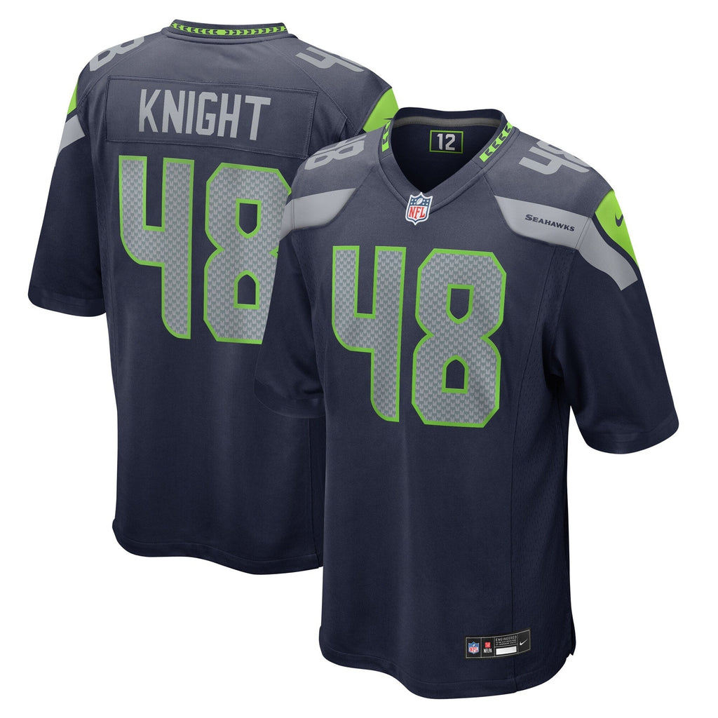 Seattle Seahawks Tyrice Knight College Navy Game Jersey