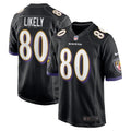 Baltimore Ravens Isaiah Likely Black Alternate Game Jersey
