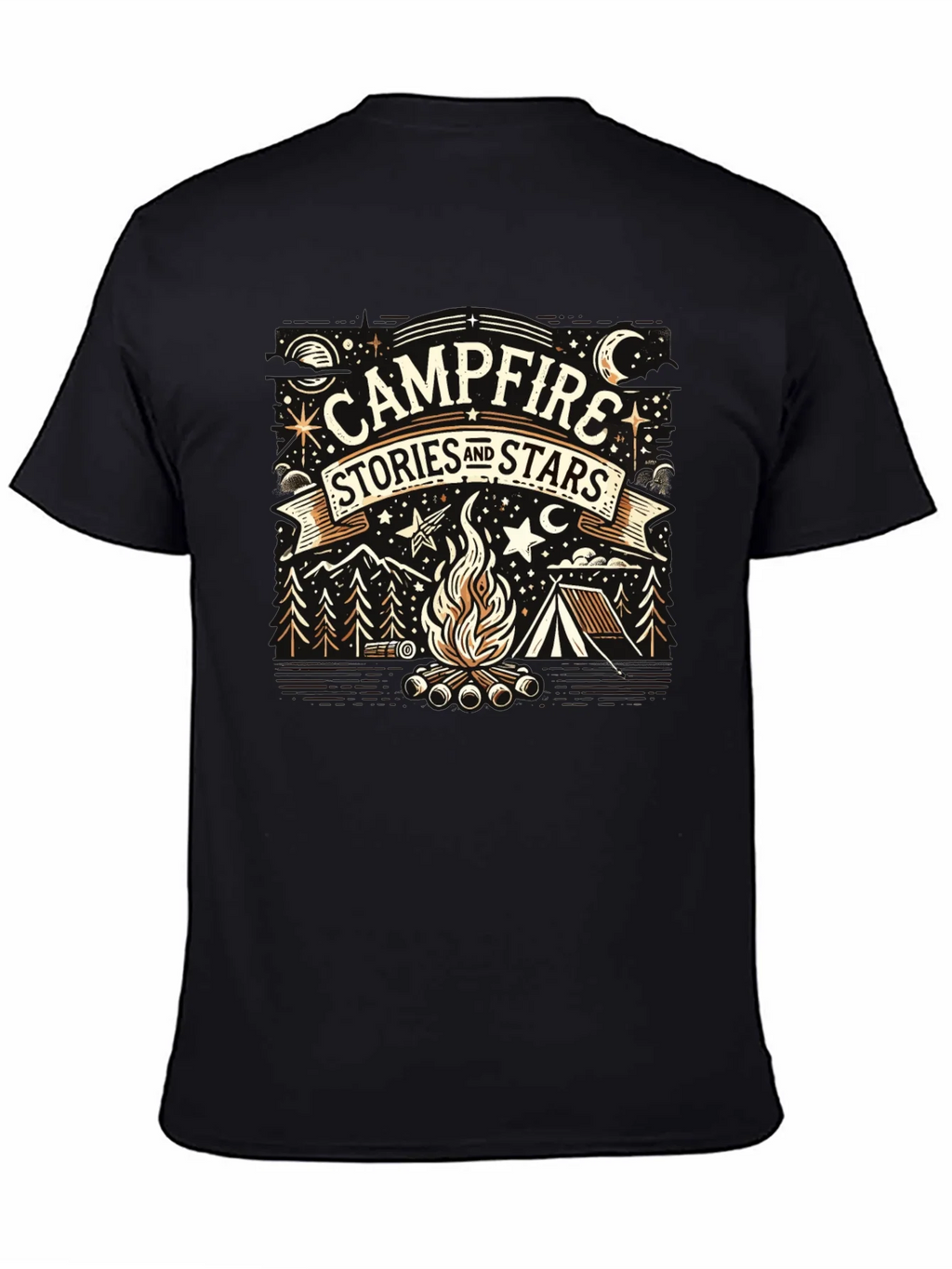 Campfire Stories and Stars Graphic Tee