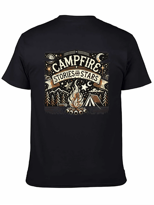 Campfire Stories and Stars Graphic Tee