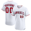 Custom Los Angeles Angels Home Elite Jersey C White Stitched Baseball Jersey