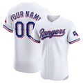 Custom Texas Rangers Home Elite Jersey C White Stitched Baseball Jersey