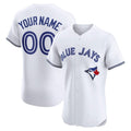 Custom Toronto Blue Jays Home Elite Jersey C White Stitched Baseball Jersey