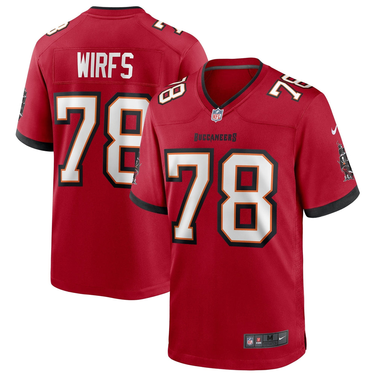 Tampa Bay Buccaneers Tristan Wirfs Red Player Game Jersey