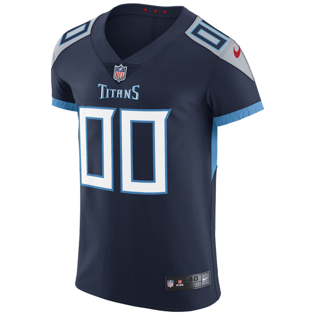 Tennessee Titans Navy Vapor Untouchable Custom Elite Jersey
