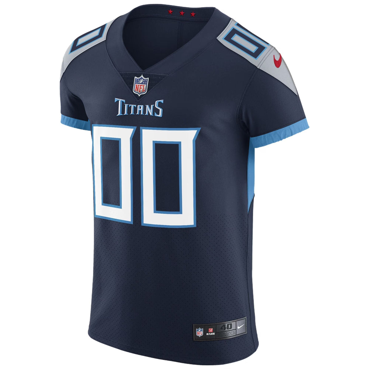 Tennessee Titans Navy Vapor Untouchable Custom Elite Jersey