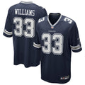 Dallas Cowboys Javonte Williams Navy Team Game Jersey