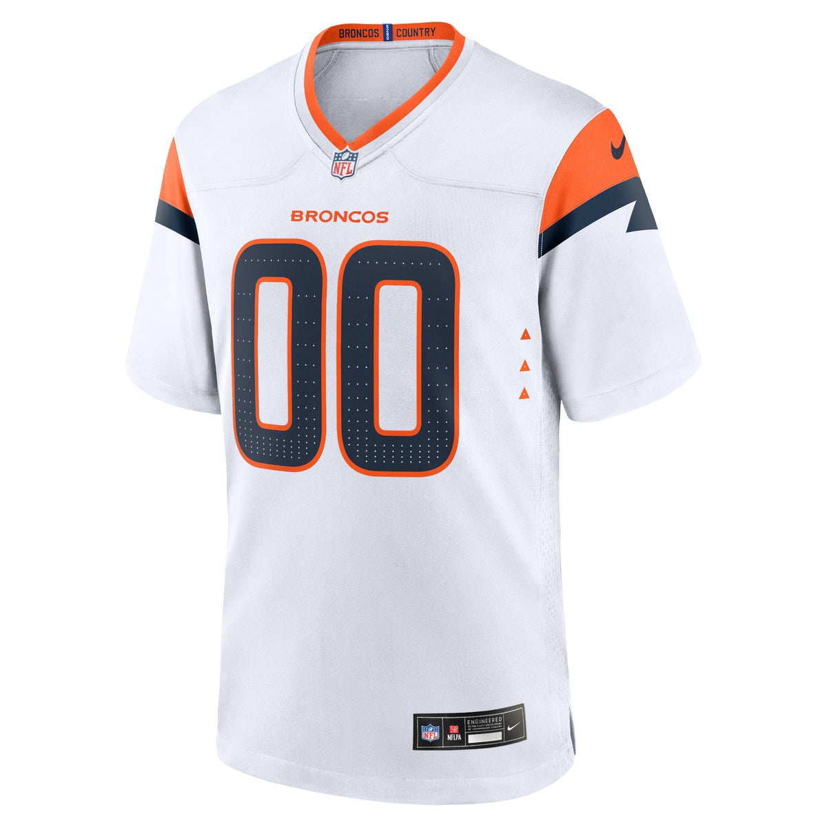 Denver Broncos White Mile High Collection Custom Game Jersey