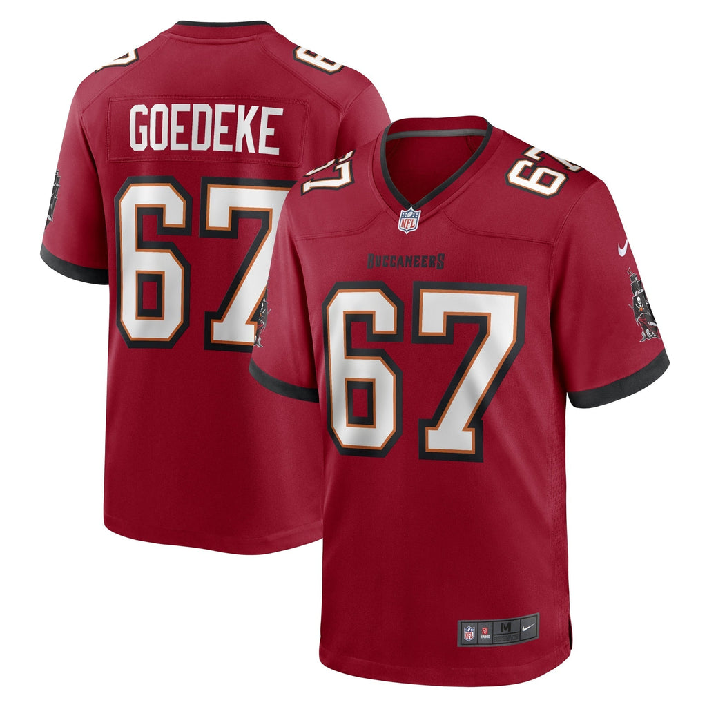 Tampa Bay Buccaneers Luke Goedeke Red Game Player Jersey
