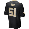 New Orleans Saints Cesar Ruiz Black Player Game Jersey