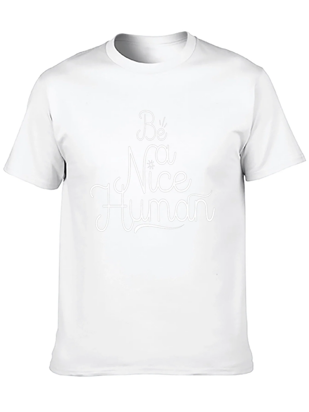 Be Nice Human Black Graphic Tee
