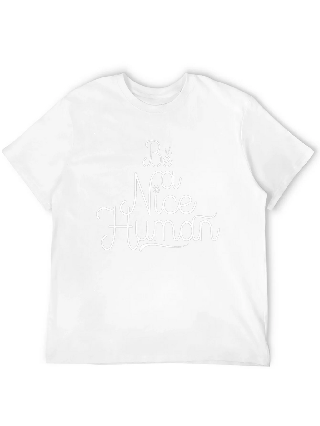Be Nice Human Black Graphic Tee