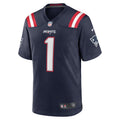 New England Patriots Ja'Lynn Polk Navy Team Game Jersey