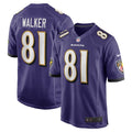 Baltimore Ravens Devontez Walker Purple Team Game Jersey