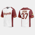 #37 ENMANUEL DE JESUS VENEZUELA BASEBALL 2023 WORLD BASEBALL CLASSIC REPLICA JERSEY C WHITE Stitches Baseball Jerseys