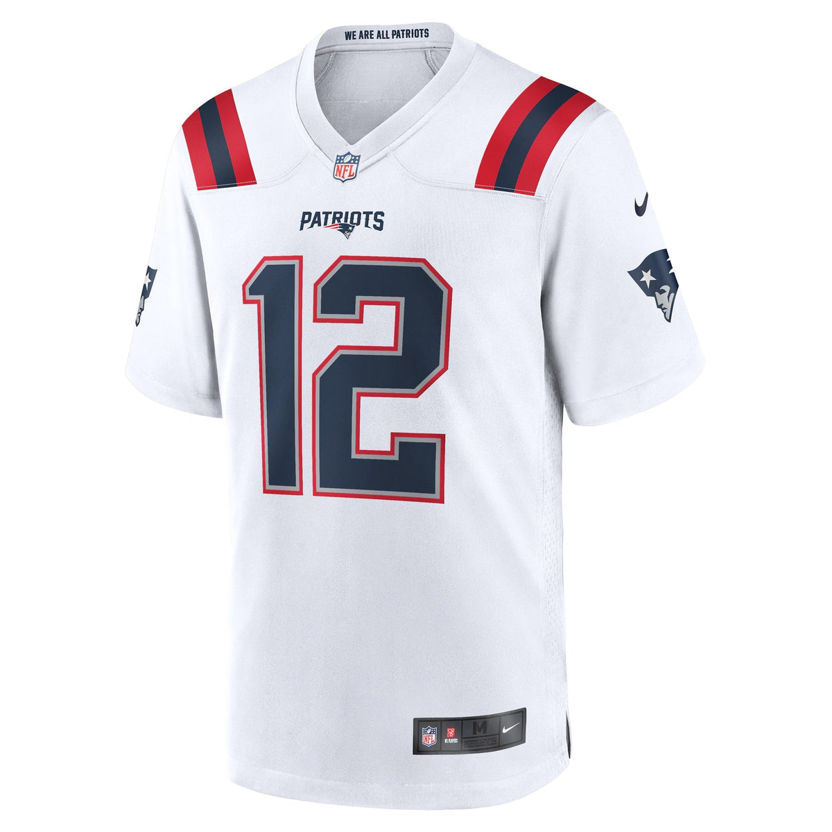 New England Patriots Tom Brady White Retired Game Jersey