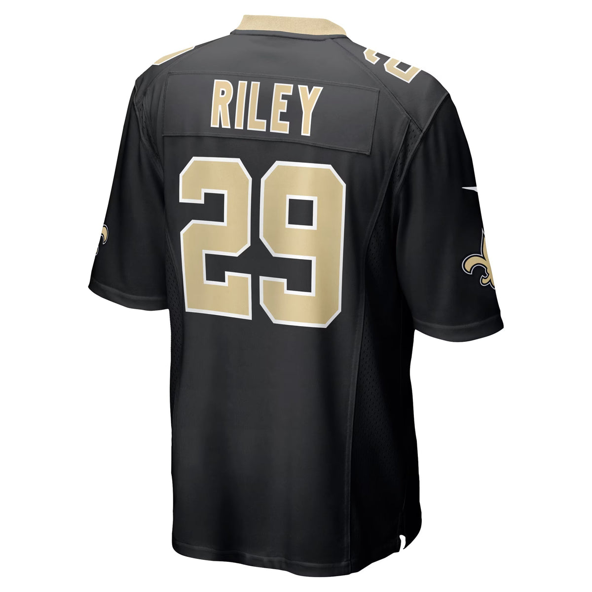 New Orleans Saints Quincy Riley Black Team Game Jersey