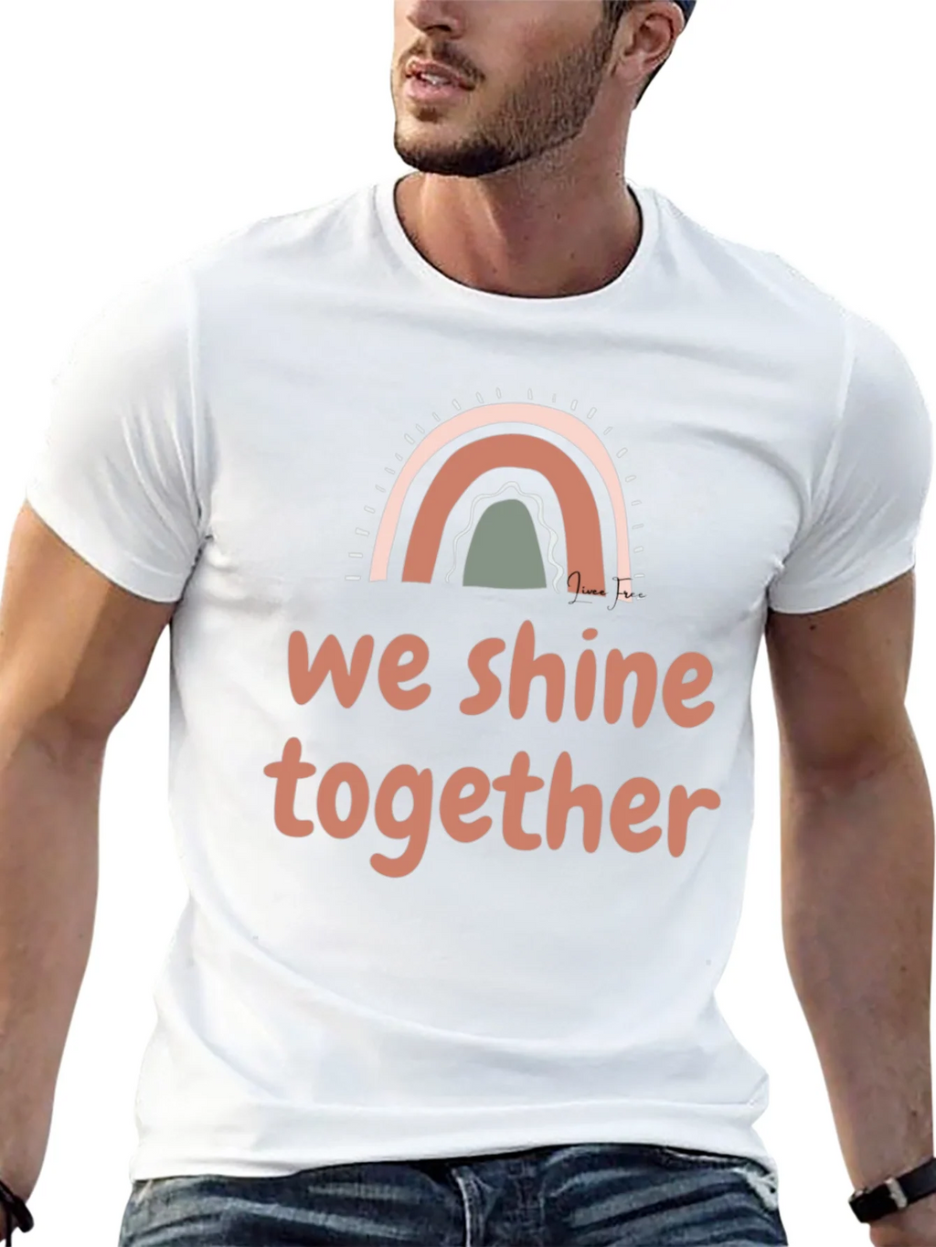 We Shine Together Graphic Tee - Positive Vibes Shirt