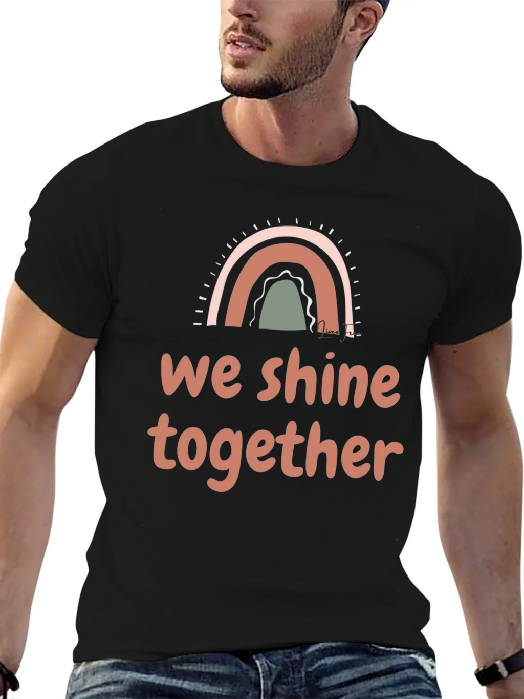 We Shine Together Graphic Tee - Positive Vibes Shirt