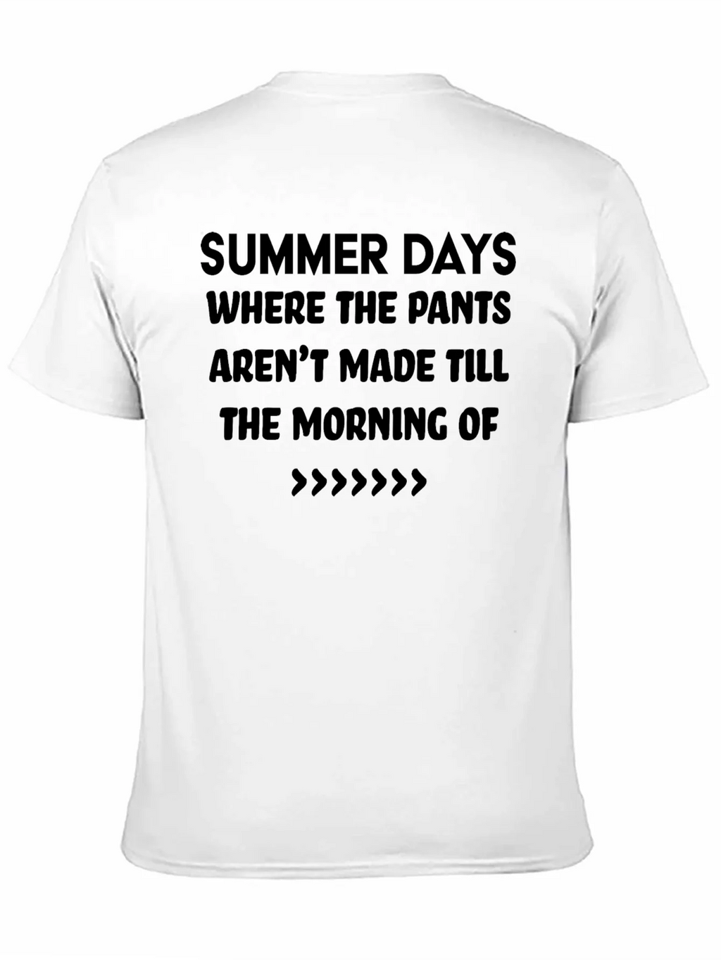 Summer Days T-Shirt - Casual Black Tee