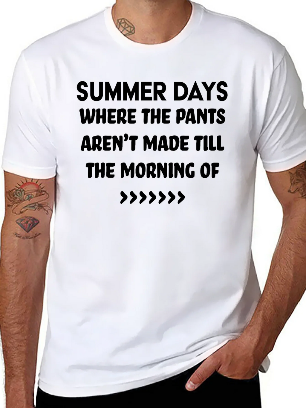 Summer Days T-Shirt - Casual Black Tee