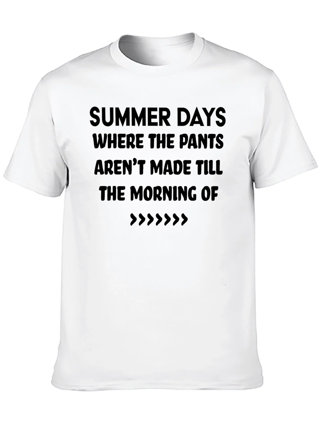 Summer Days T-Shirt - Casual Black Tee