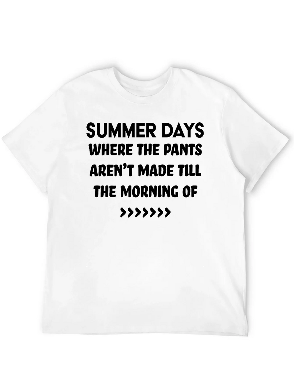 Summer Days T-Shirt - Casual Black Tee