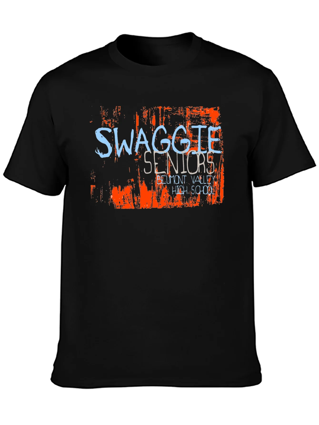 Swaggle Seniors High School Black T-Shirt