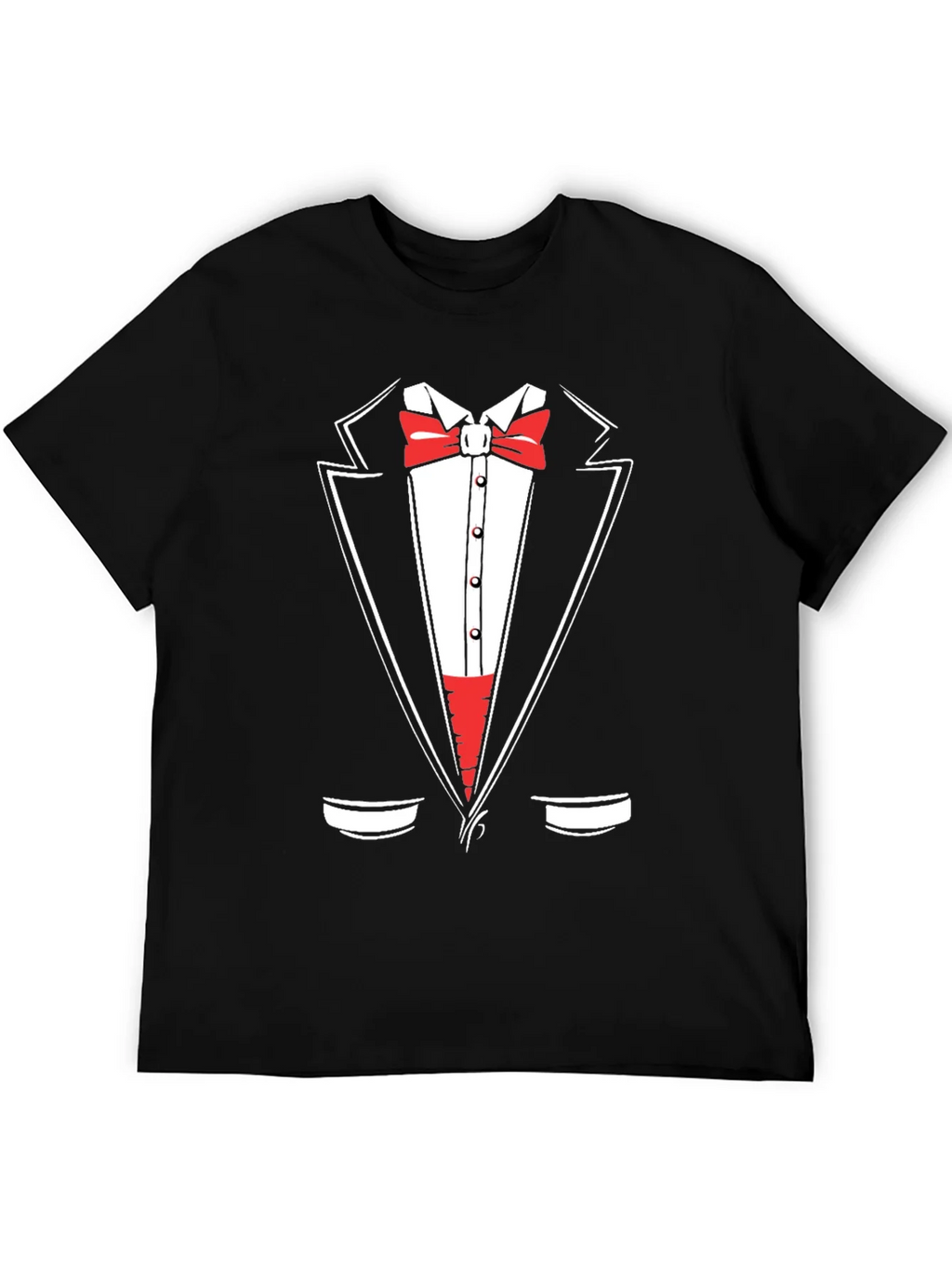Tuxedo Graphic Print Crewneck T-Shirt