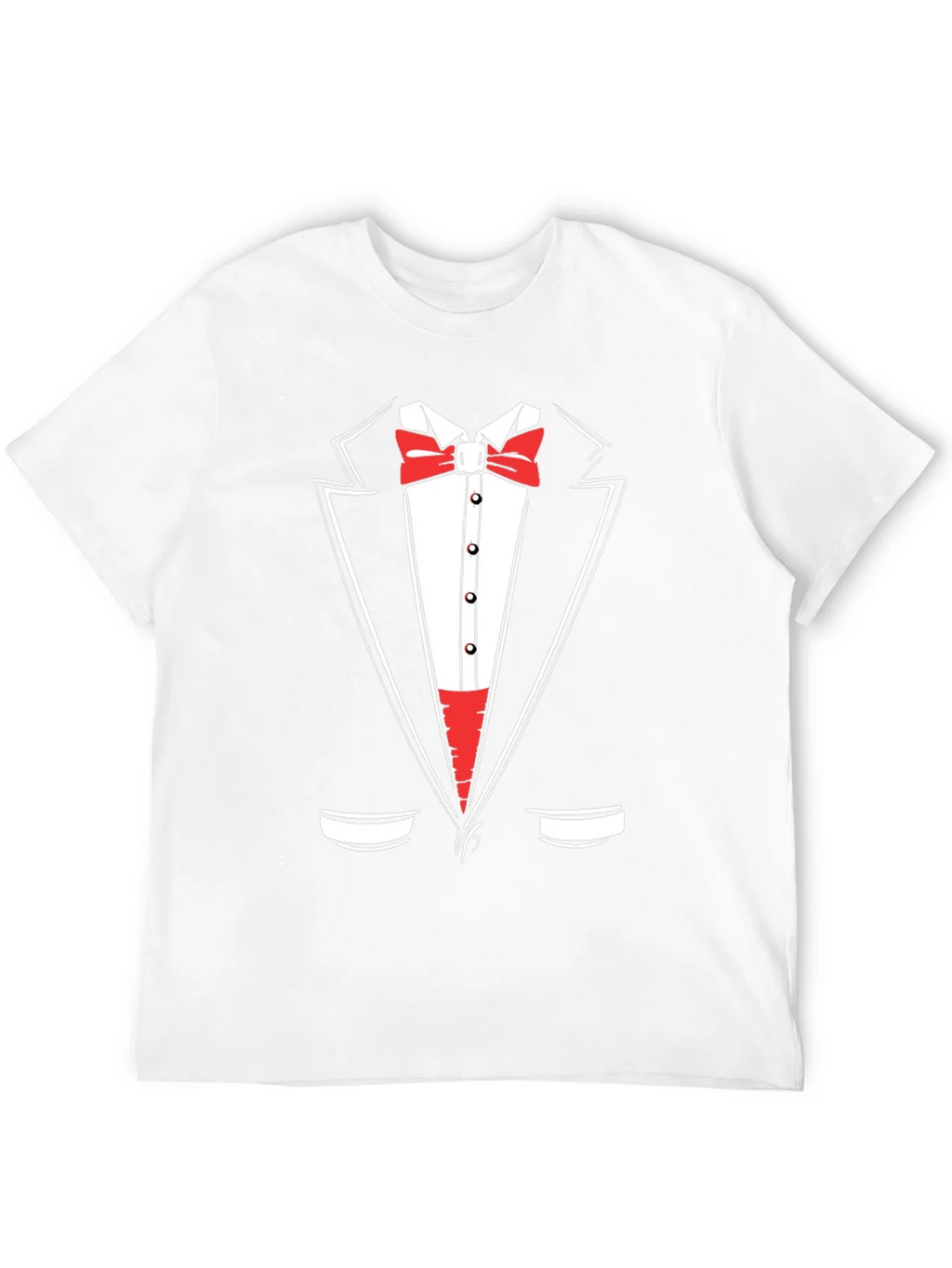 Tuxedo Graphic Print Crewneck T-Shirt