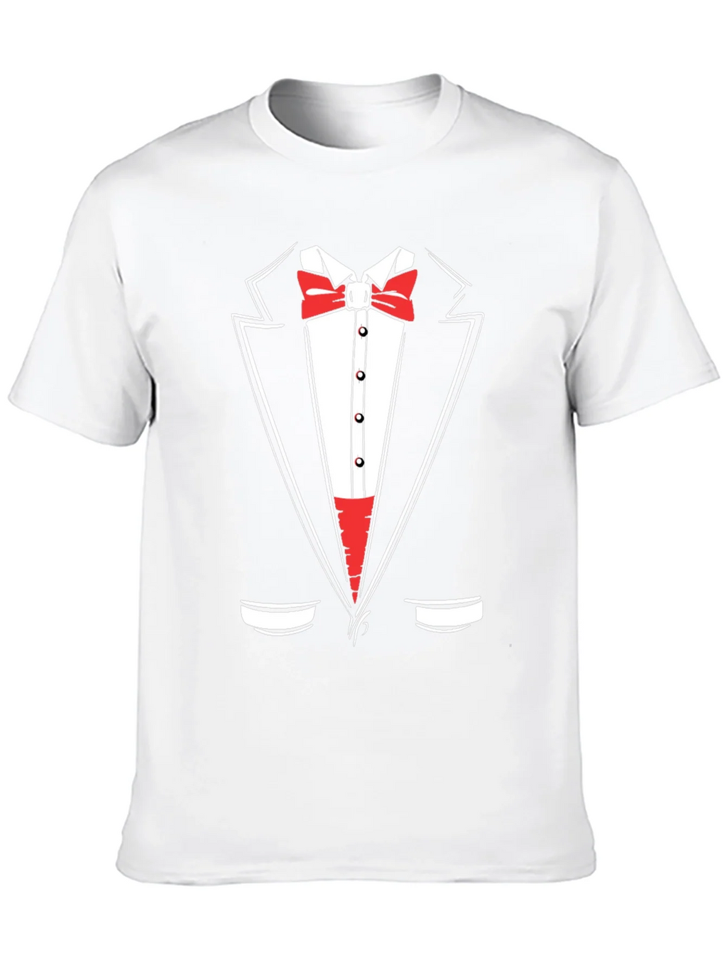 Tuxedo Graphic Print Crewneck T-Shirt