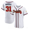 Atlanta Braves #31 Greg Maddux Gold White 2022 Program Jersey Stitches Baseball Jerseys