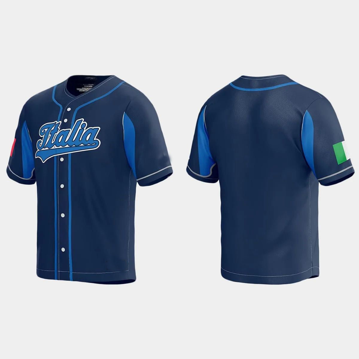 ITALY BASEBALL 2023 WORLD BASEBALL CLASSIC JERSEY C NAVY Stitches Baseball Jerseys