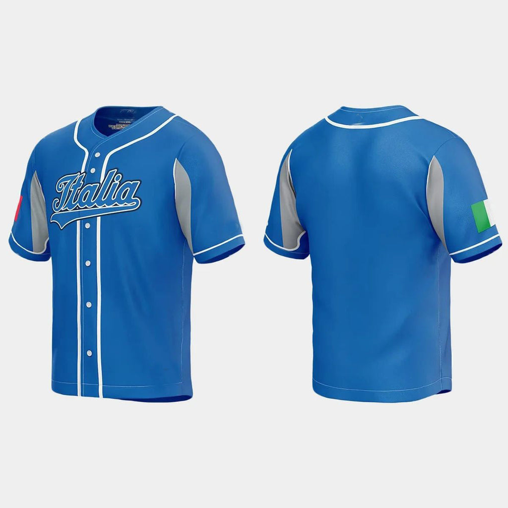 ITALY BASEBALL 2023 WORLD BASEBALL CLASSIC JERSEY C ROYAL Stitches Baseball Jerseys