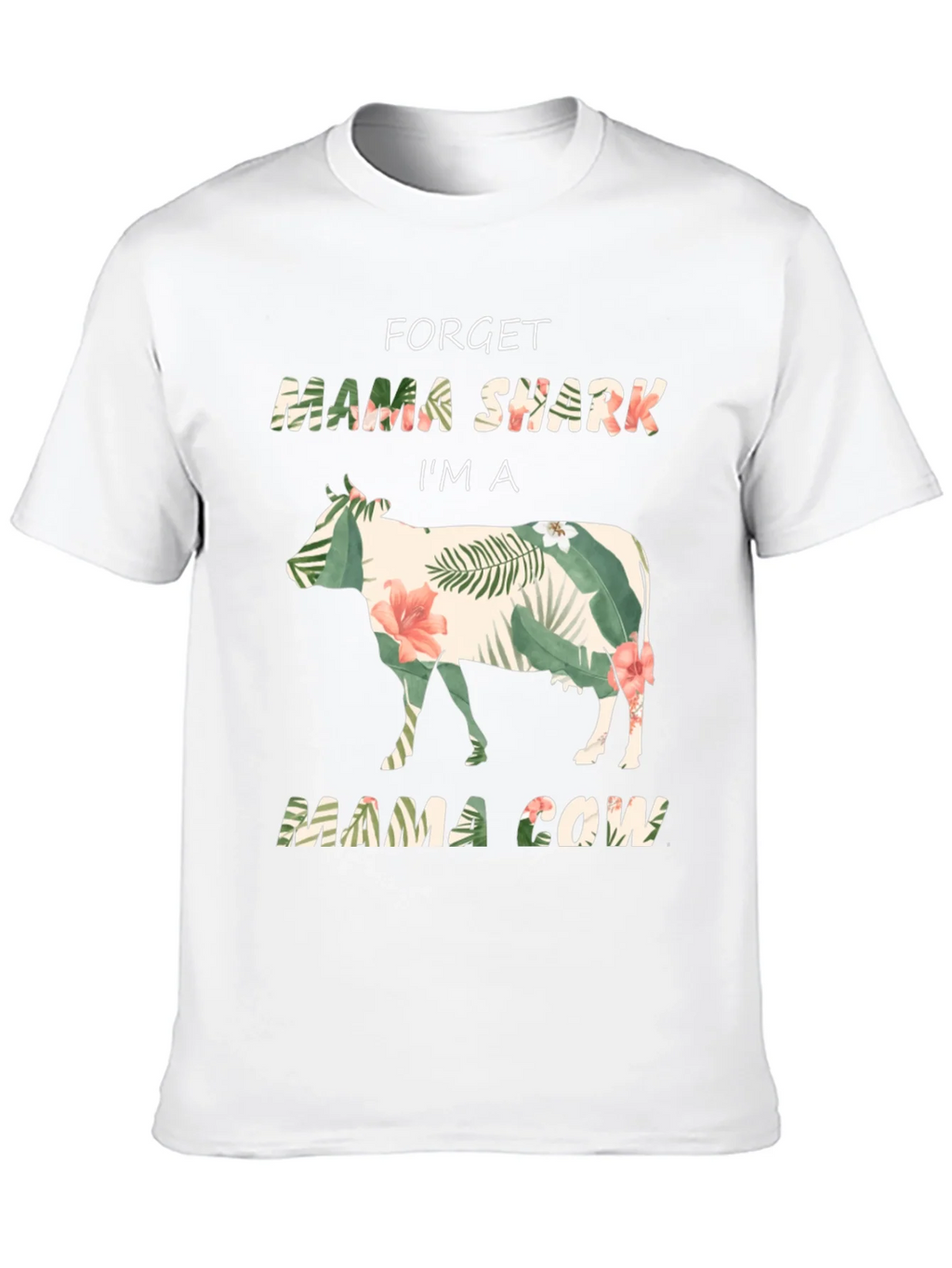Mama Cow Graphic Tee - Floral Cow Shirt