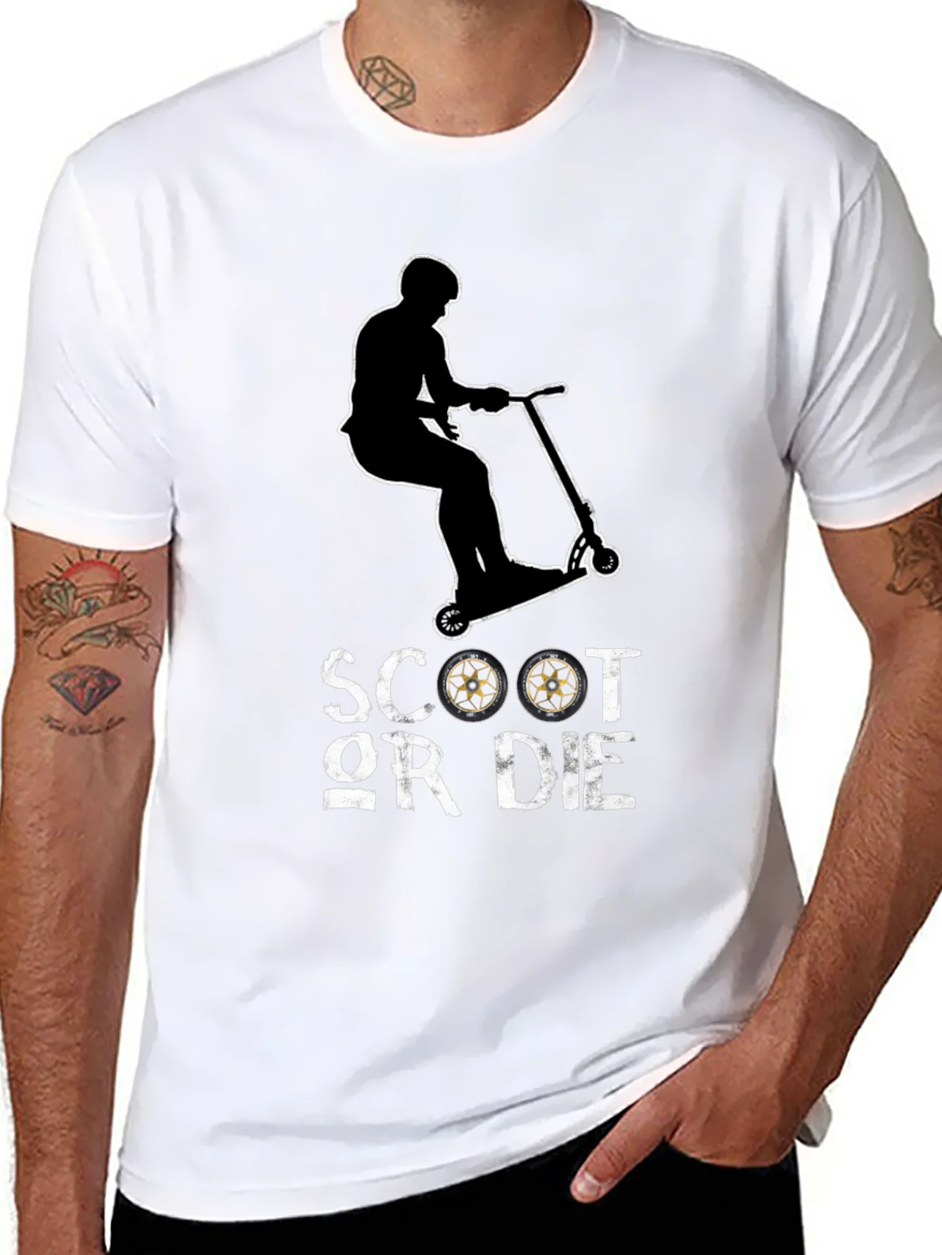 Scoot Or Die Graphic T-Shirt