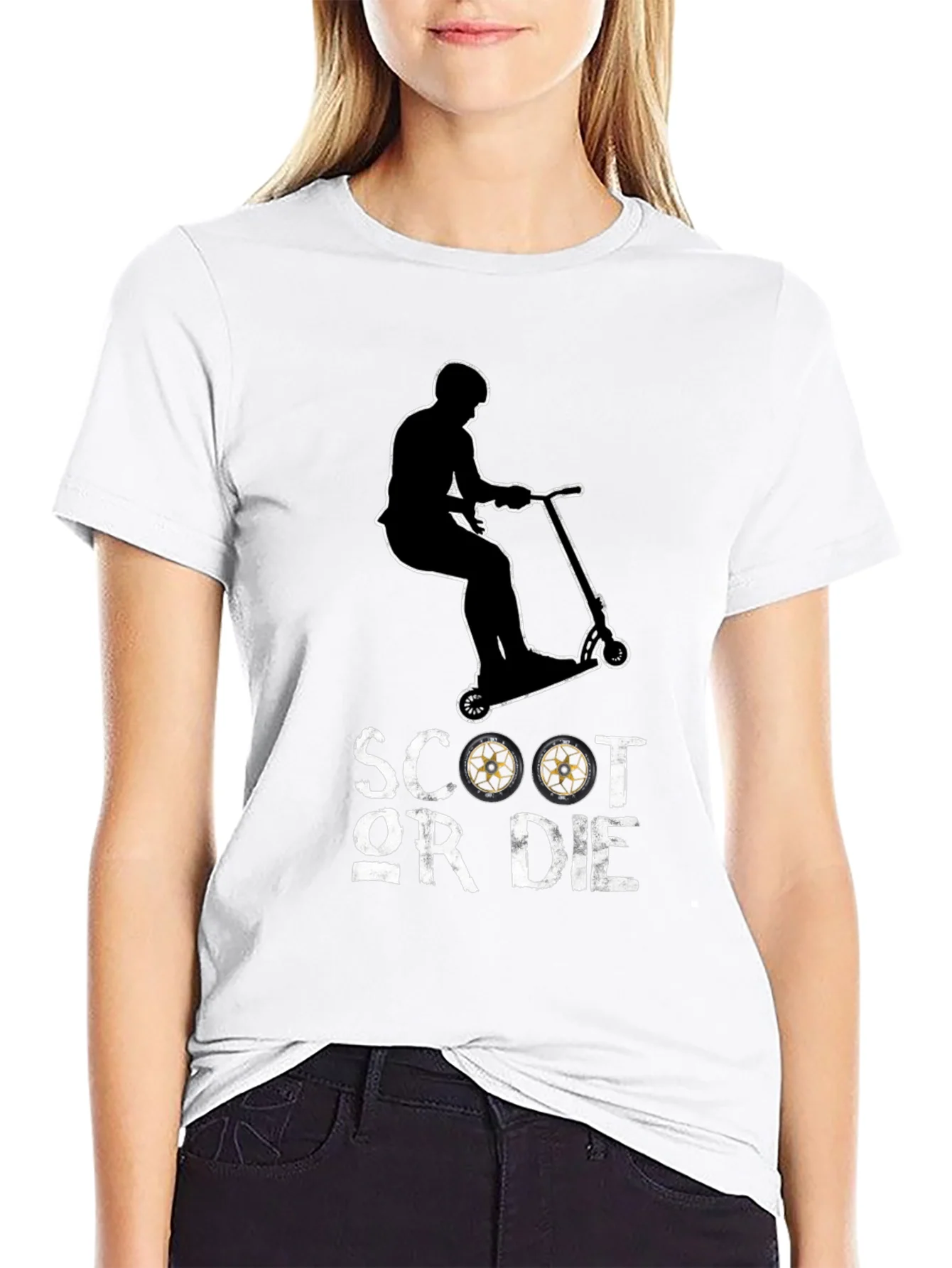 Scoot Or Die Graphic T-Shirt
