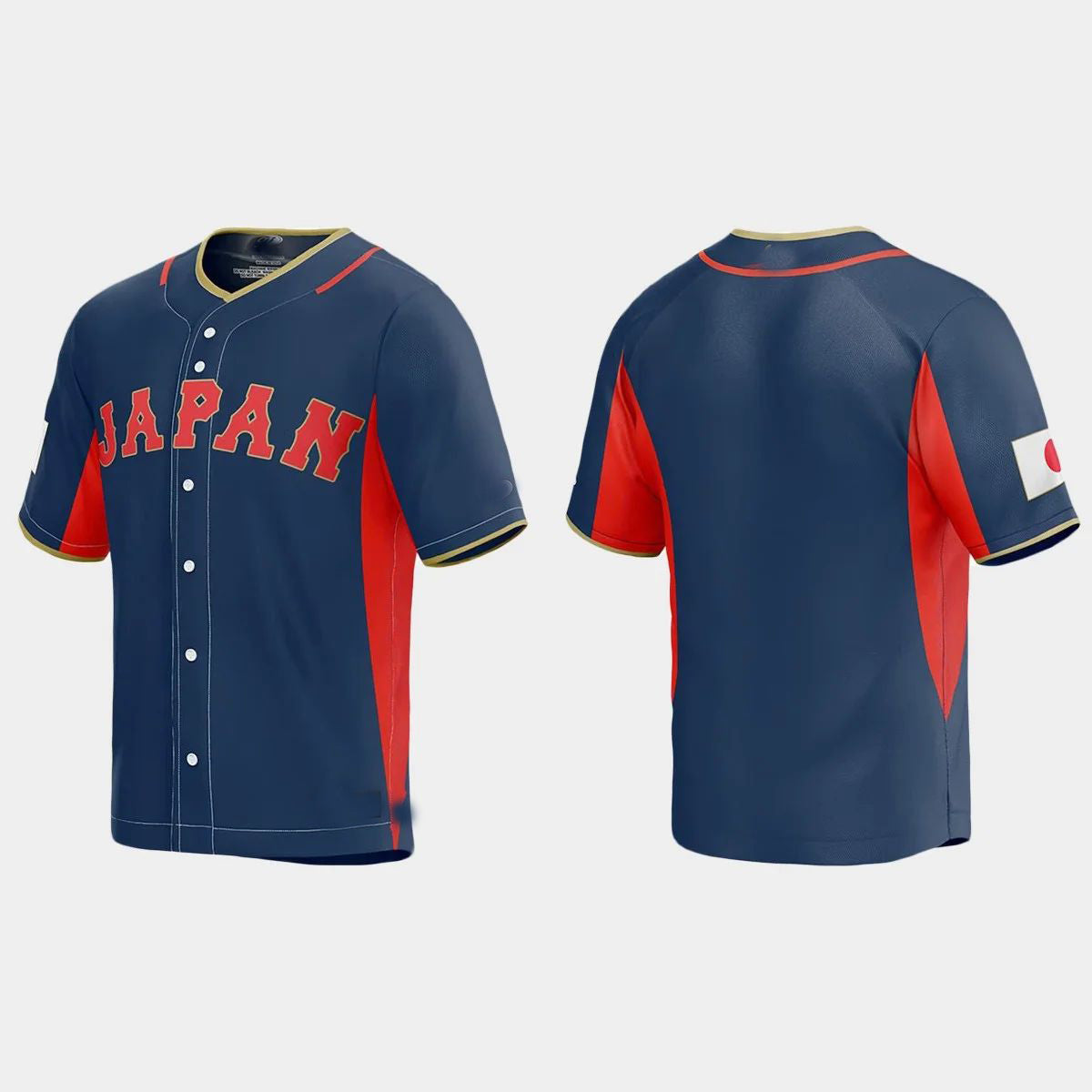 JAPAN BASEBALL 2023 WORLD BASEBALL CLASSIC JERSEY C NAVY Stitches Baseball Jerseys