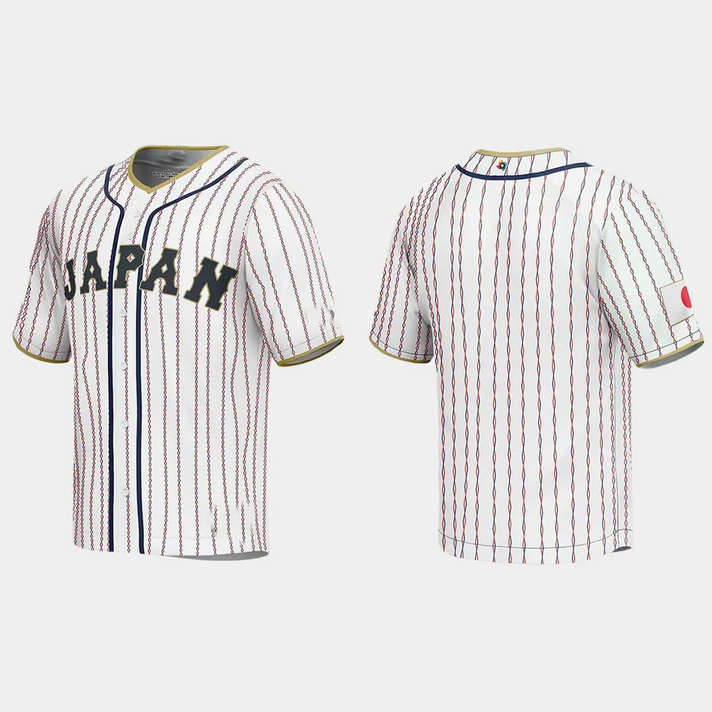 JAPAN BASEBALL 2023 WORLD BASEBALL CLASSIC JERSEY C WHITE Stitches Baseball Jerseys
