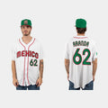 #62 JONATHAN ARANDA MEXICO BASEBALL 2023 WORLD BASEBALL CLASSIC JERSEY C WHITE Stitches Baseball Jerseys