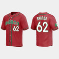 #62 JONATHAN ARANDA MEXICO BASEBALL 2023 WORLD BASEBALL CLASSIC REPLICA JERSEY C RED Stitches Baseball Jerseys