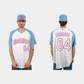 #84 MANNY BARREDA MEXICO BASEBALL 2023 WORLD BASEBALL CLASSIC JERSEY C WHITE BLUE Stitches Baseball Jerseys