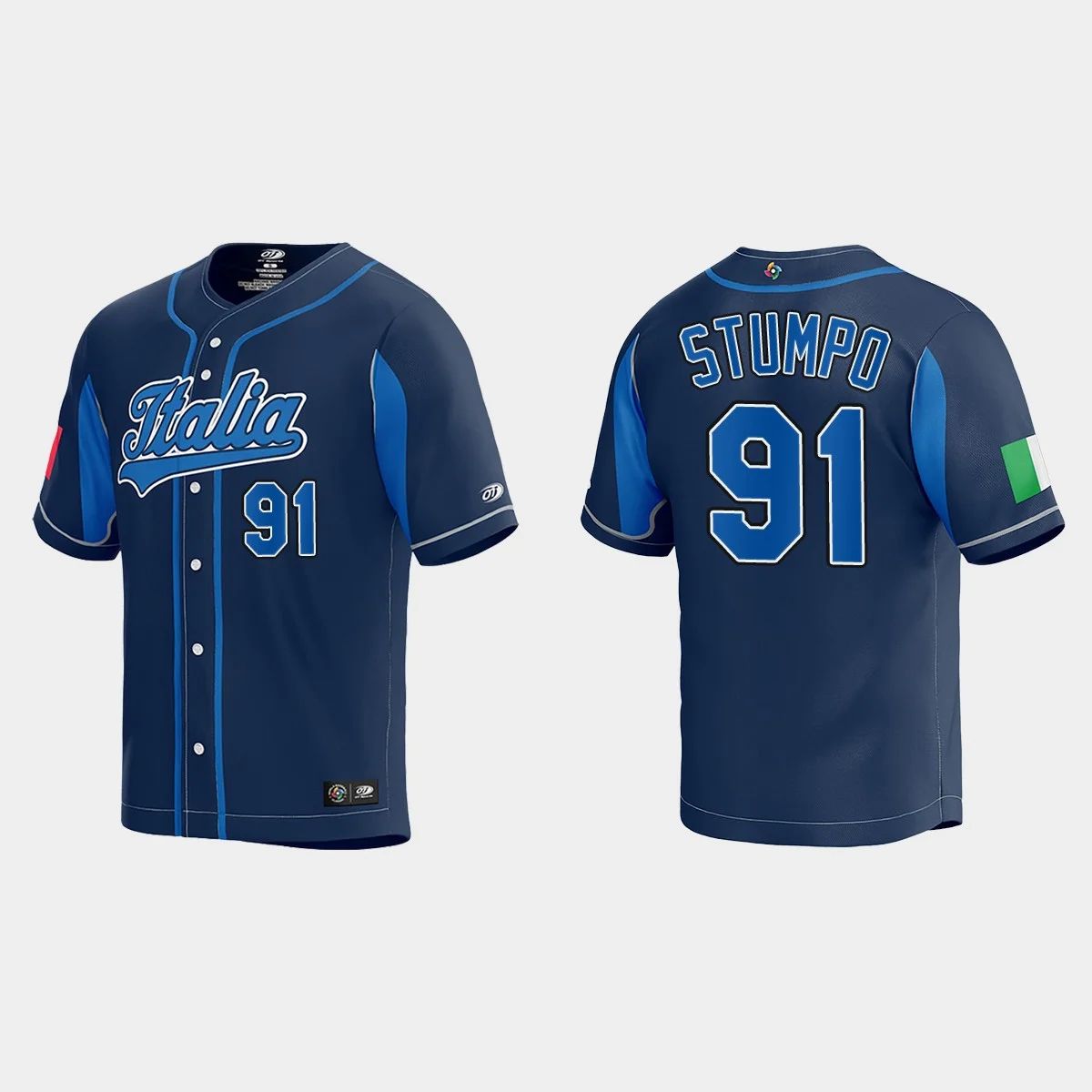 #91 MITCHELL STUMPO WORLD BASEBALL CLASSIC 2023 WORLD BASEBALL CLASSIC JERSEY C NAVY Stitches Baseball Jerseys