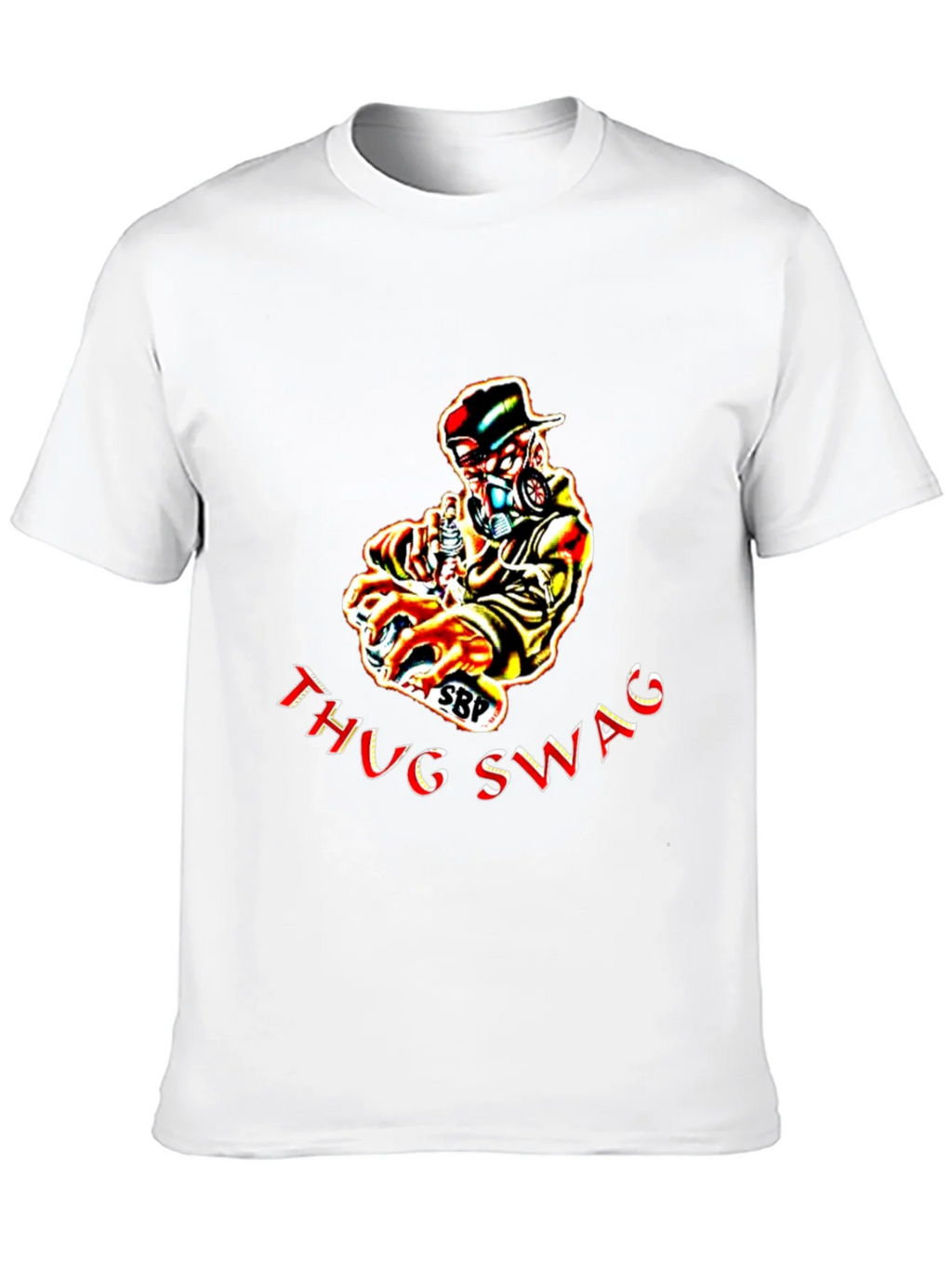 Thug Swag Black Graphic T-Shirt