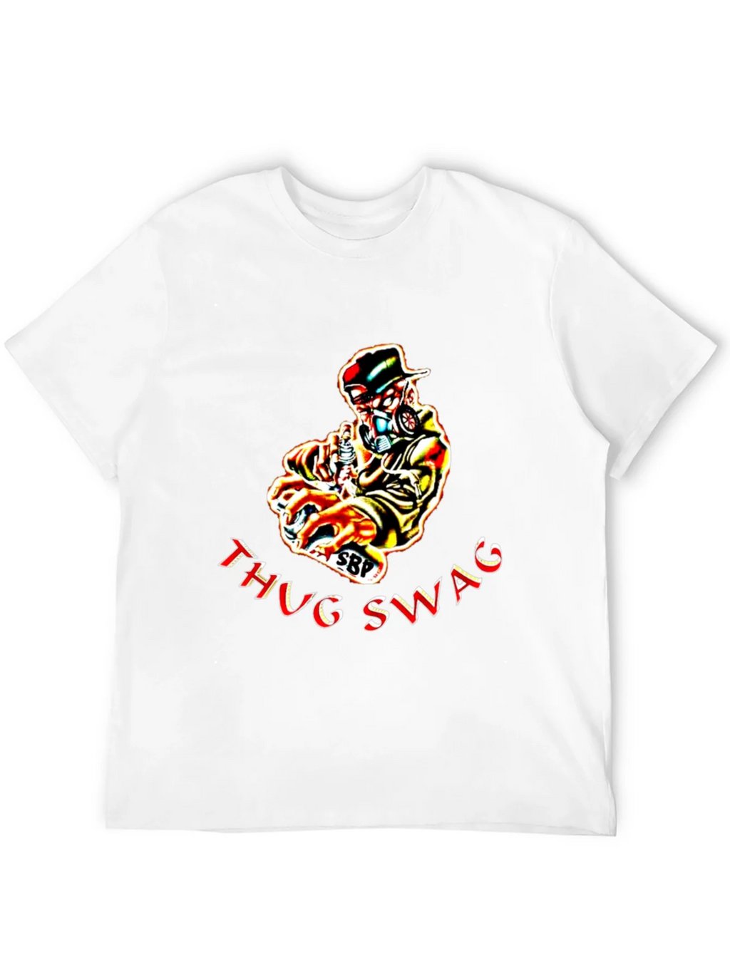 Thug Swag Black Graphic T-Shirt