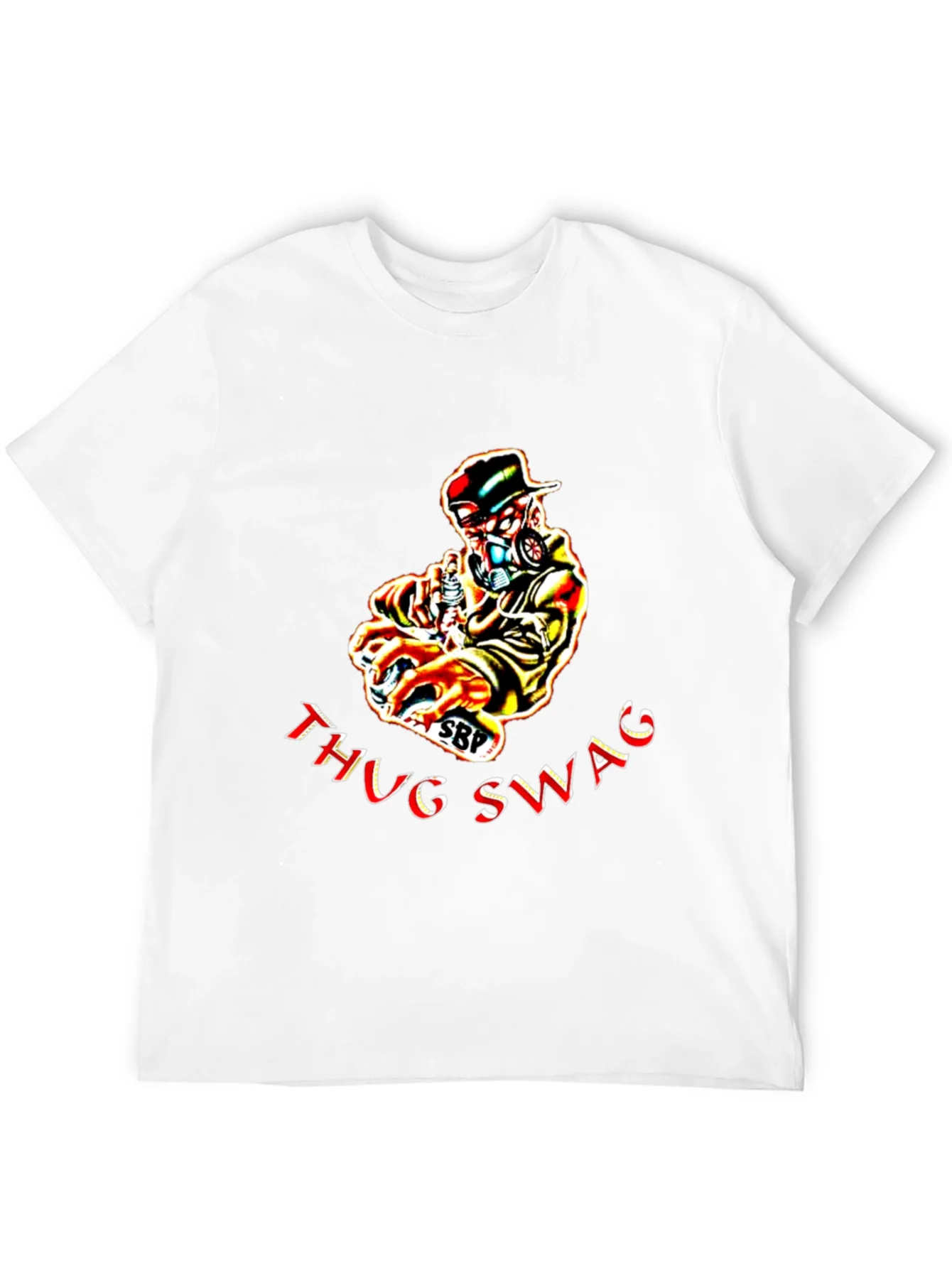 Thug Swag Black Graphic T-Shirt