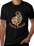 Thug Swag Black Graphic T-Shirt