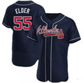 Atlanta Braves #55 Bryce Elder Navy Alternate Jersey Stitches Baseball Jerseys