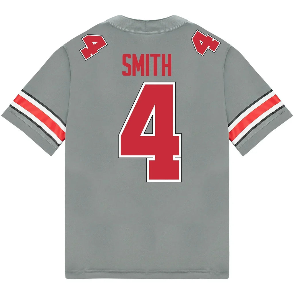 Jeremiah Smith Ohio State Buckeyes Jersey  Grey